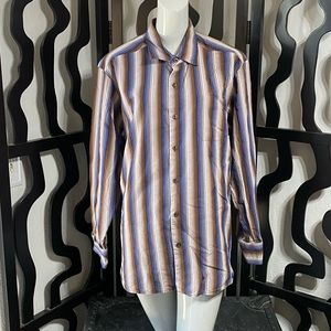 Tommy Bahama Striped Long Sleeve Button Up Shirt